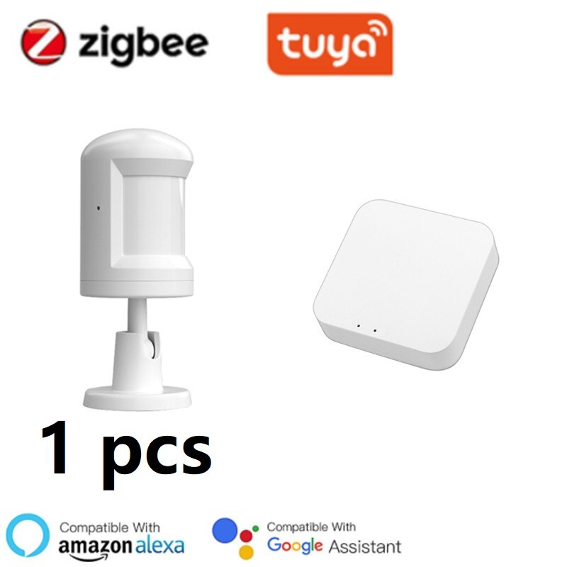 Tuya ZigBee Smart Human Body Sensor Motion Sensor Home Alarm System PIR Detector Mini Wireless Motion Detector With Foot Stand: option 1