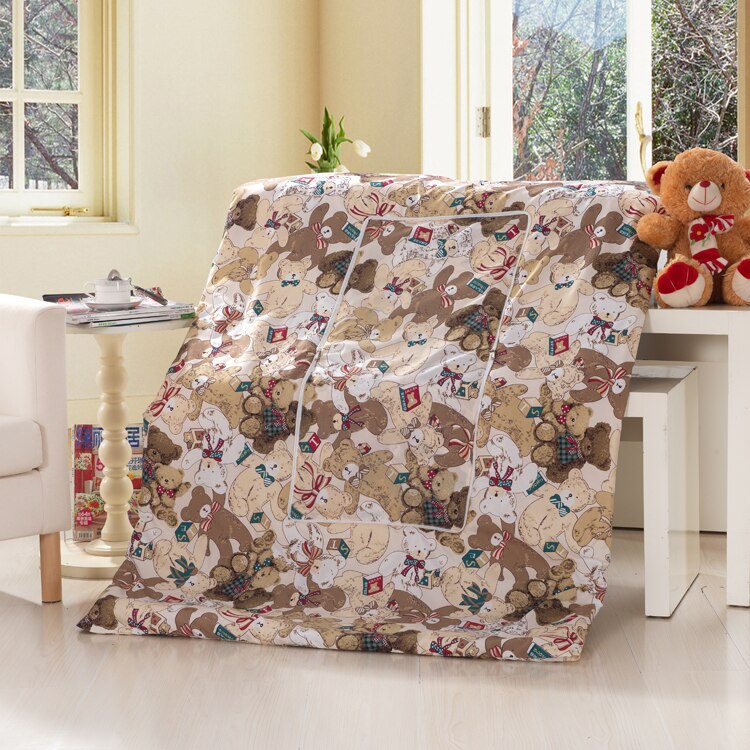 Bomull tegneserie quilt teppe bærbart sammenleggbart firkantet pute hjemmekontor bil air condition quilt: 20