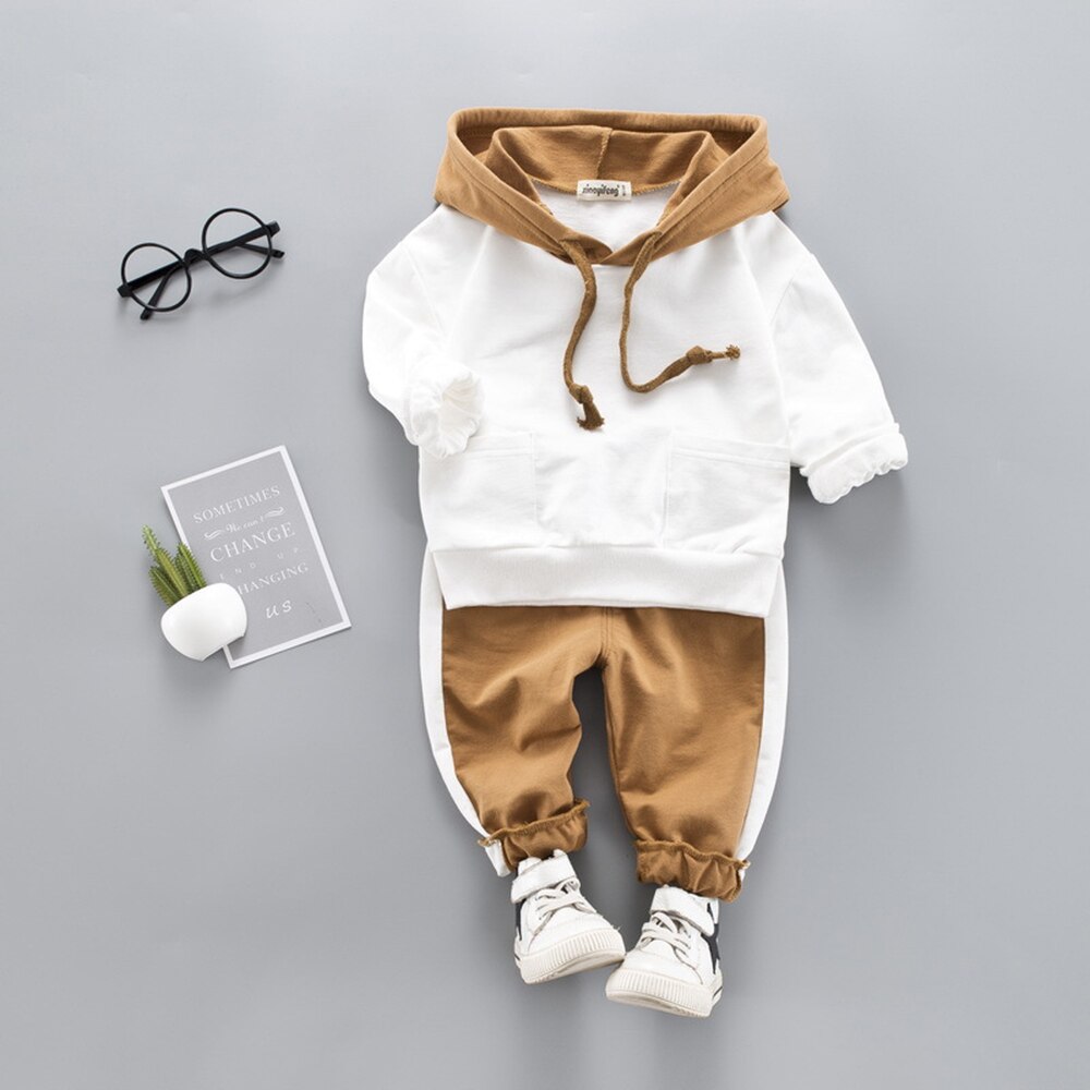 Barneklær tegneserietrykk langermet dress baby gutt jente vår og høst barn genser og bukser