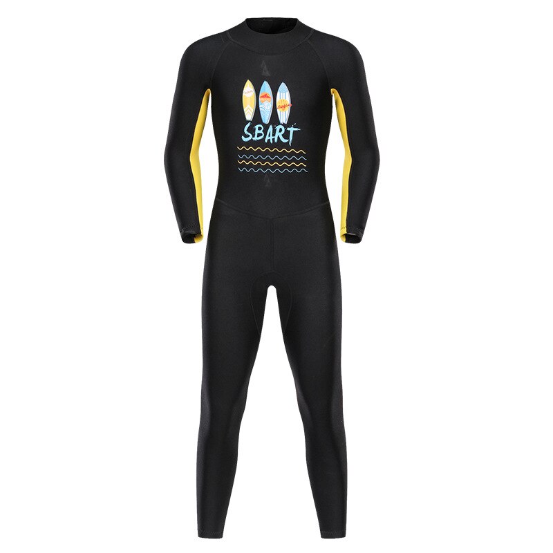 Smart-traje de buceo de neopreno para niños y niñas, traje de neopreno de manga larga, protección contra sarpullido, surf, EO, 2mm, una pieza: A2 / L