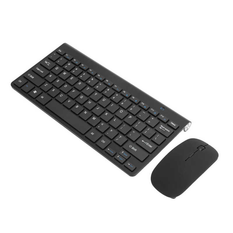 2.4Ghz Wireless Keyboard Mouse Set 78 Key Keyboard Optical Mouse for Home Office Computer Desktop Laptop