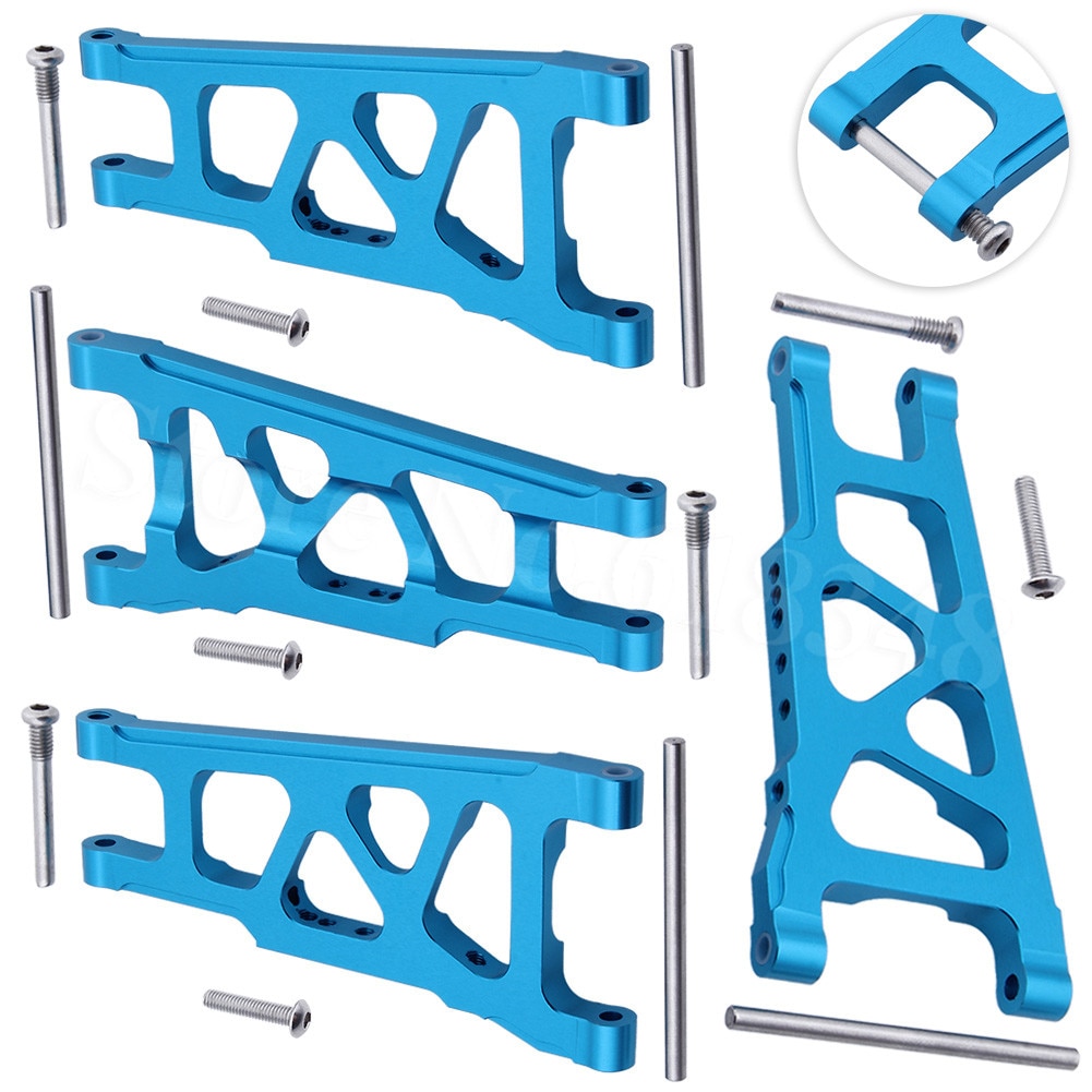 Voor & Achter Aluminium Draagarmen Vervanging van 3655x voor RC Traxxas 1/10 Slash 4x4 4WD Stampede 4x4 Rally XO-1 Optie