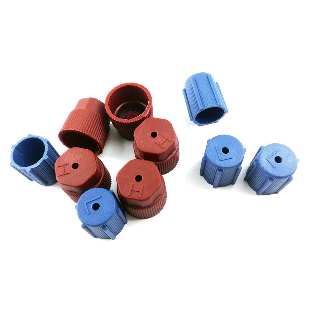 10Pcs Auto A/C Systeem Auto Airco Koelmiddel Stofkap Ventiel Caps Zijpoort Caps Auto valve Dust Bescherming Toegang