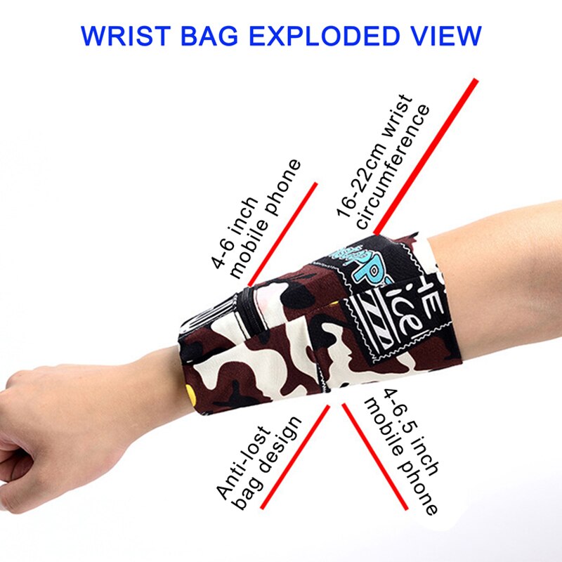 Unning Portemonnee Bolsas Mobiele Sport Case Run Riem Man Vrouwen Arm Polssteun Armband 6 Inch Telefoon Portemonnee Accessoires Kleine spo