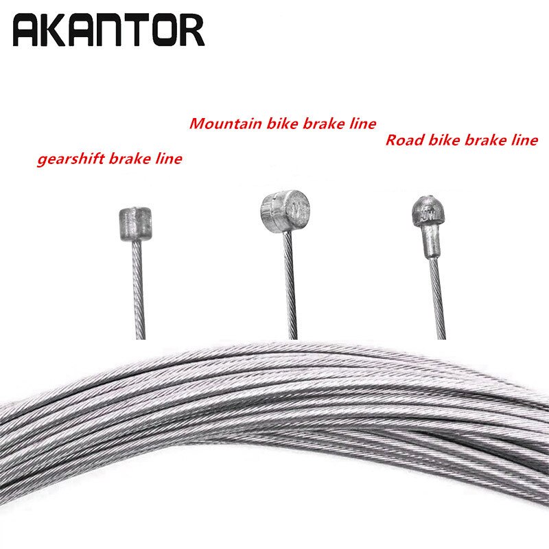 5PCS Bicycle Brake Cable Inner Fixed Gear Shifter Brake Line MTB Mountain Bike Road Bike Shifter Brake Inner Cable Front/Rear