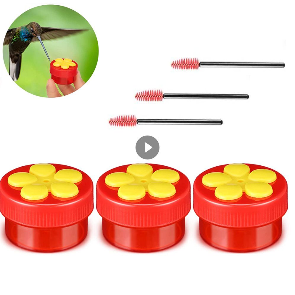 Mini Handheld Hummingbird Hand Feeders Drinker Plastic Seed And Water Outdoor Window Suction Cup Bird Feeders Outdoors Garden