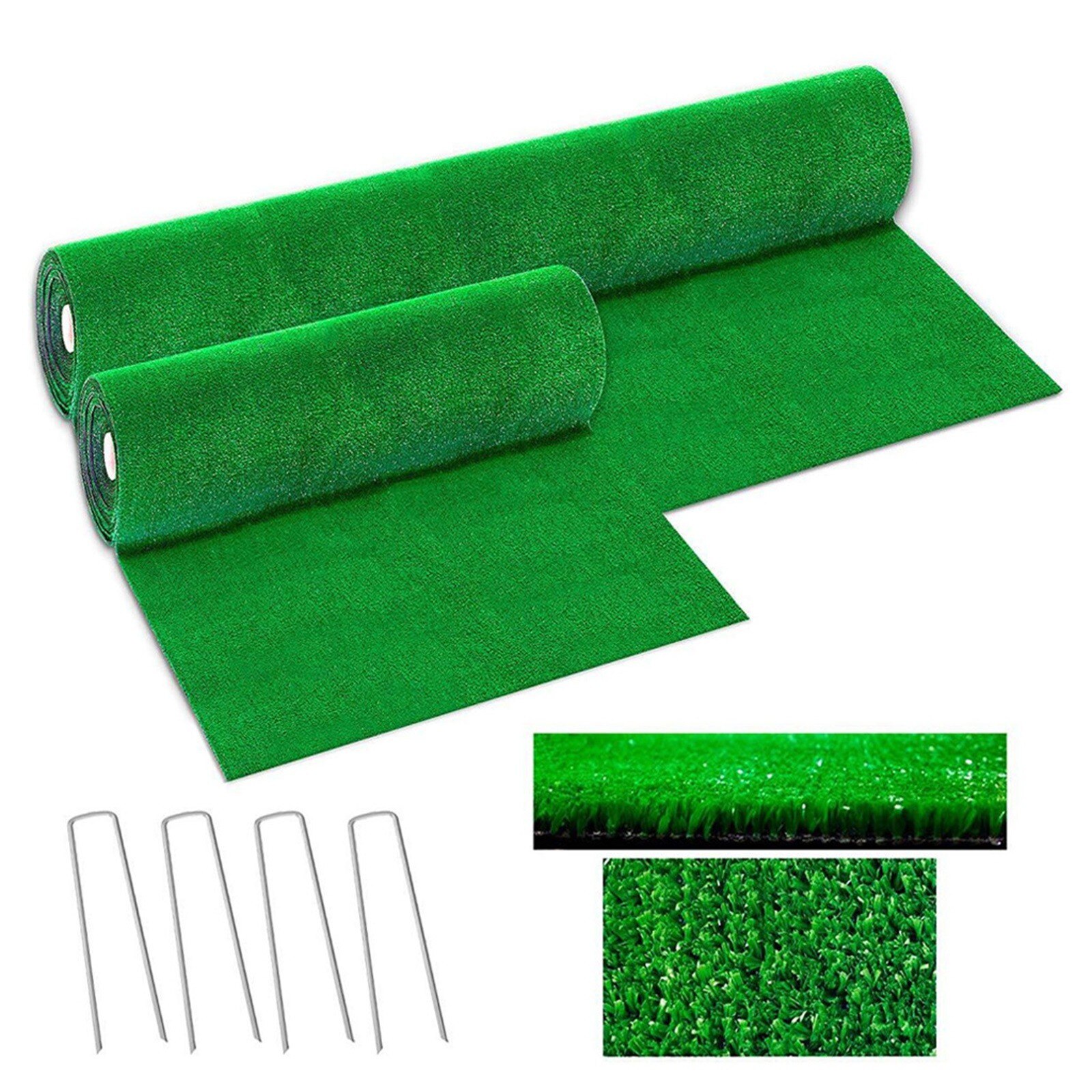 Alfombra de césped Artificial para exteriores, de plástico, para balcón, escuela, césped verde