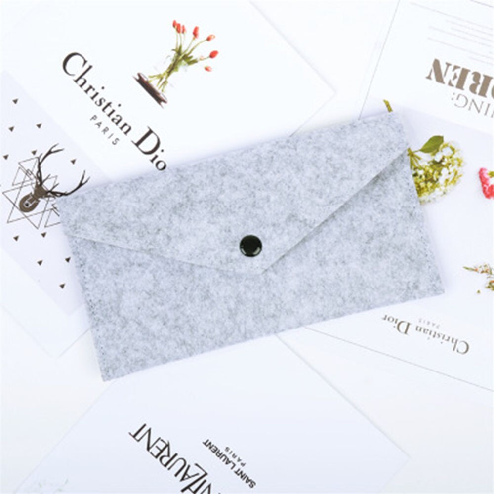 Felt Phone Case Wallet Slim Credit Card Holder ID Genuine Felt Buckle arriv