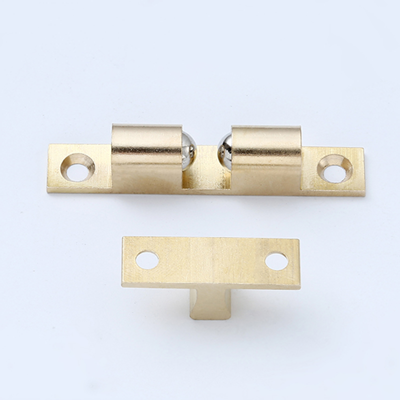 Cabinet Door Catch Solid Brass Adjustable Spring Ball Latch Furniture Door Closer with Free Screws 40mm/50mm/60mm/70mm