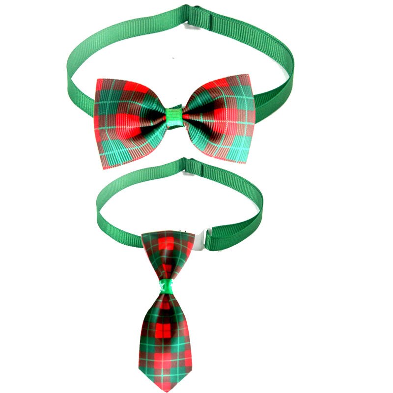 2 stk kæledyr jul plaid slips slips kat hund krave justerbar til xmas festival kjole op foto værktøjer kæledyr tilbehør