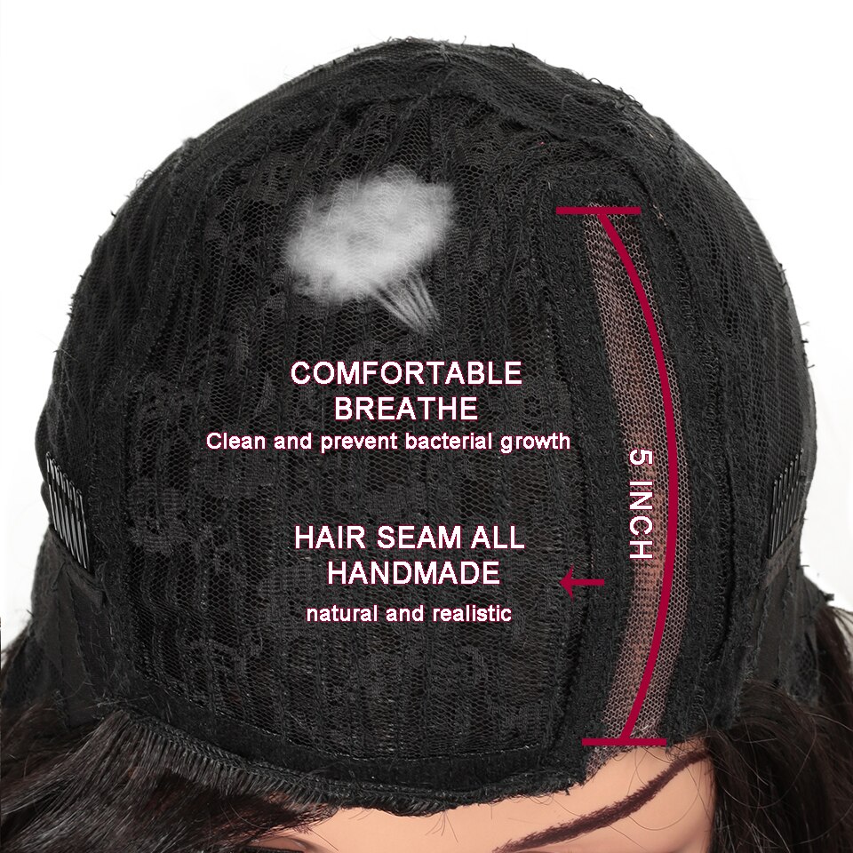 MAGIA Cabelo Sintético Rendas Frente Perucas Para As Mulheres Negras Ondulado Solto Longo 22 "Polegada Afro Peruca Resistente Ao Calor cabelo da fibra