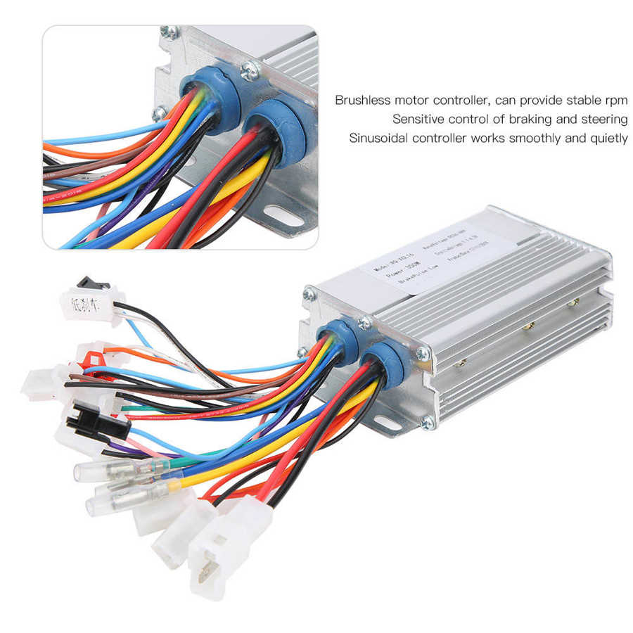 36V/48V 350W Elektrische Fiets Controller E-Bike Borstelloze Controller Met Universele Digitale Display Lock gashendel Kit