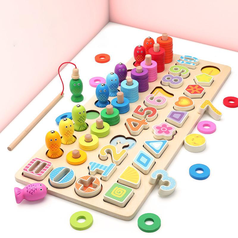 Kind Mathematik Früh Lernen Spielzeug Puzzle Bord Zählen Anzahl Alphabet Kognition Spielen Spiele Montessori Pädagogisches Holz Spielzeug Für Kind