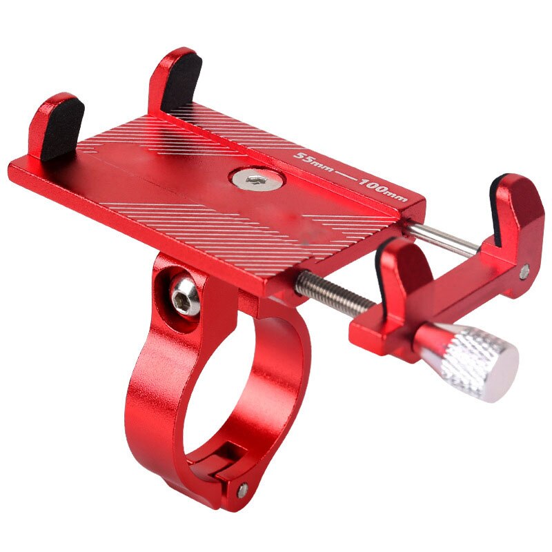 Fiets Telefoon Houder Fiets Rekken Legering Mobiele Telefoon Standhouder Stuur Gps Beugel Rekken Motorfiets Fiets Accessoires: RED