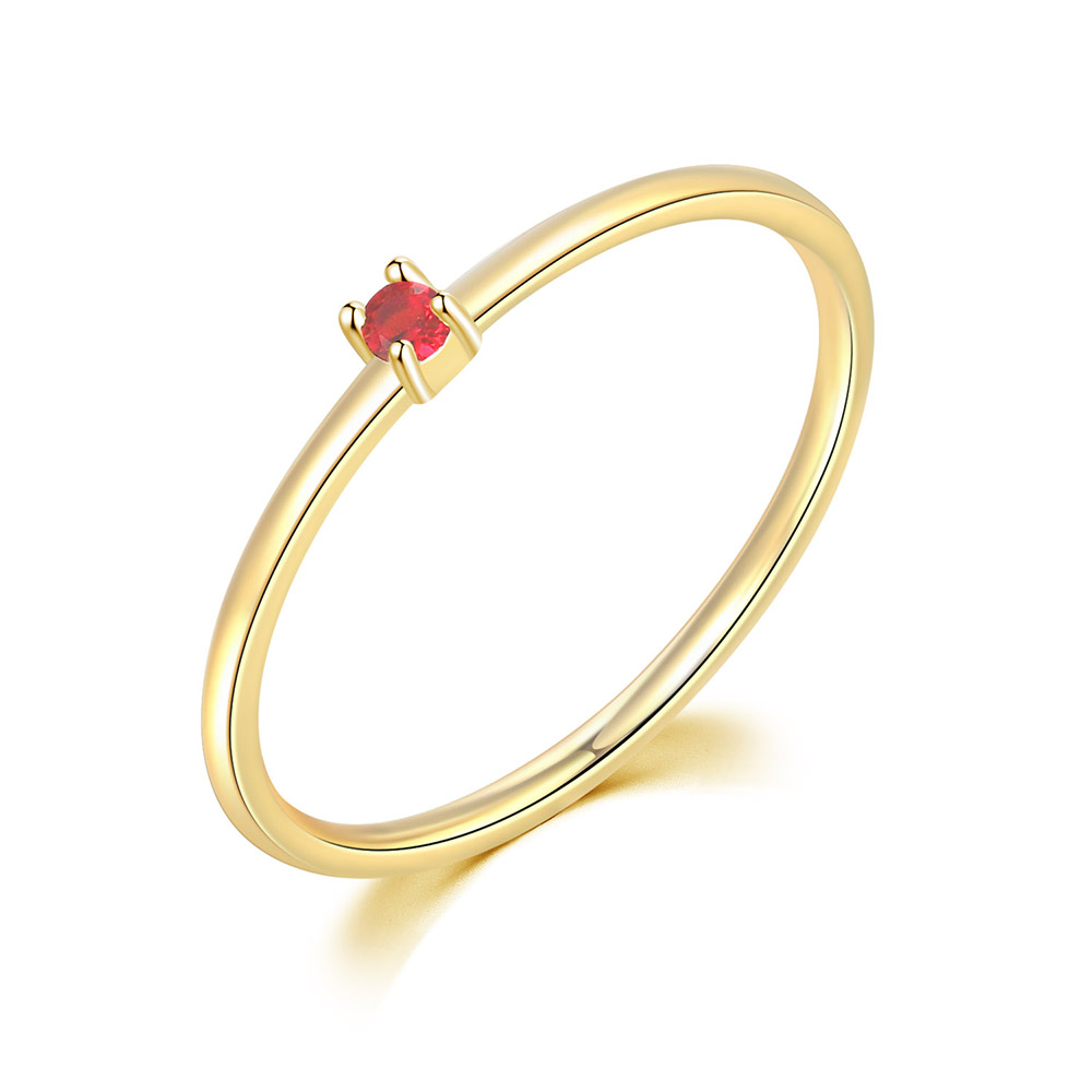 ZHOUYANG Koreanische Ringe F��r Frauen Gold Farbe Schmuck Hochzeit Engagement Ring Grohandel Weibliche Mdchen Liebe Schmuck R246: 6 / light gold red 277