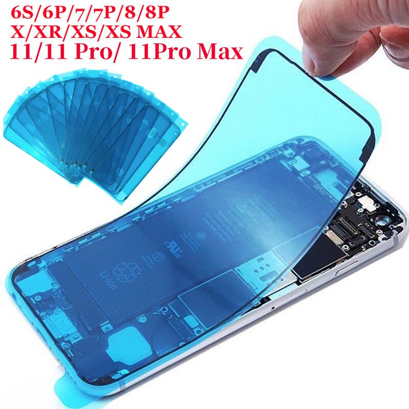 1 stücke Wasserdichte Aufkleber Für iPhone 6S Plus 7 Plus 8 Plus X XS XSM XR LCD Display Rahmen lünette Dichtung Klebeband Kleber Klebstoff Reparatur 3M