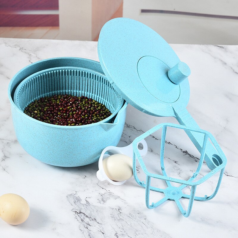 Multifunctional Kitchen Tool Food Spinner Kitchen Dehydrator Fruit Salad Blender Rice Washer Egg Beater Portable Kitchen Gadgets