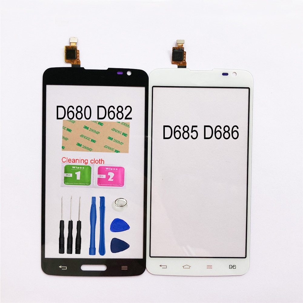5.5'' touch For LG G Pro Lite D680 D682 Dual D686 D685 Touch Screen Digitizer Sensor Touch Glass Lens Panel Replacement