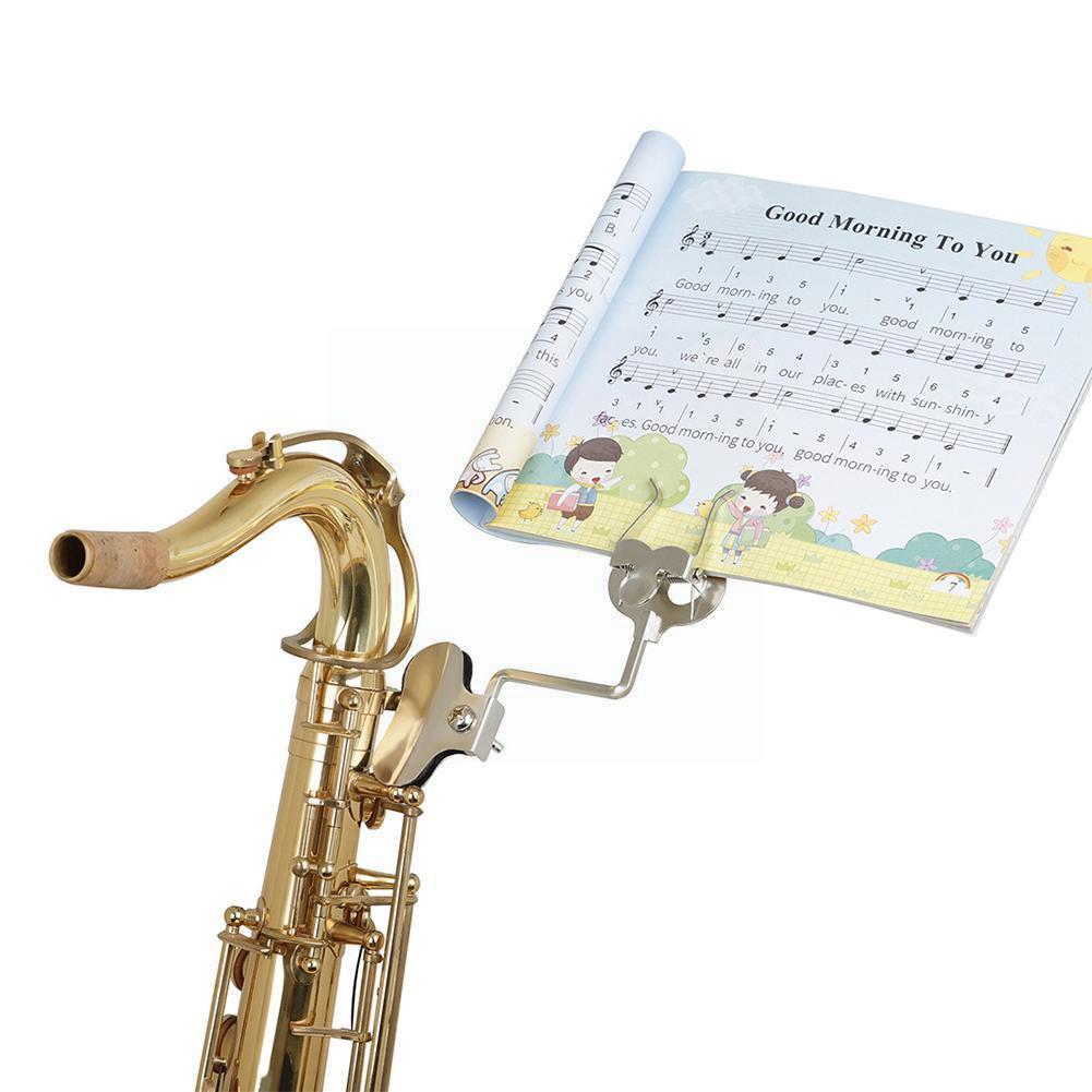 Pipe Music Universal Wind Portable Music Stand Clip Stand Trumpet Bracket Cornet Clip Music Trumpet K2e6