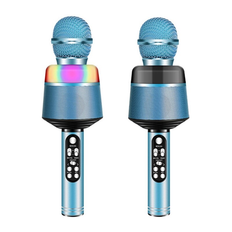 Bluetooth Microphone Mobile Phone K Songbao Wireless Microphone with Light Portable Handheld Microphone