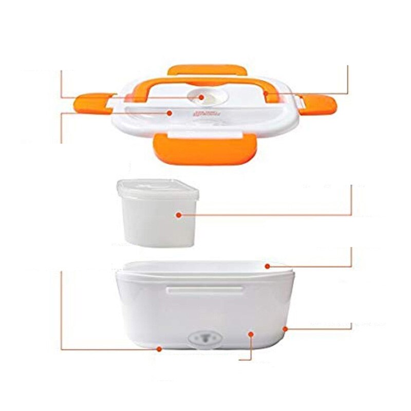 110v 220v us eu stekker elektrische lunchbox plastic voedselverwarmer thuis school kantoor verwarmde bentobox draagbaar bpa-vrij