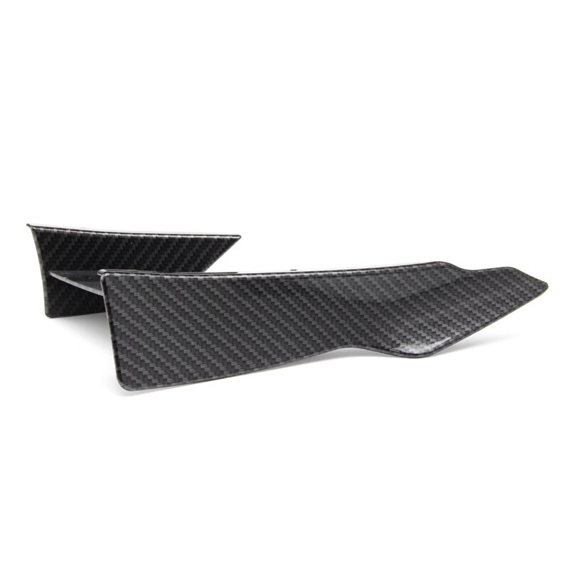 Universal Carbon Fiber Look Car Front Bumper Lip Splitter Fins Body Canards Diffuser Spoiler for -BMW