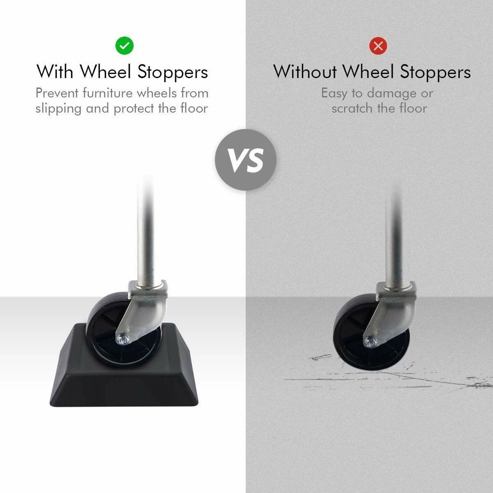 Wiel Stoppers Premium Siliconen Wielen Meubels Wiel Cups Slaapbank Stoelen Gemaakt Van Massief Siliconen Voorkomt Krassen 4Pcs