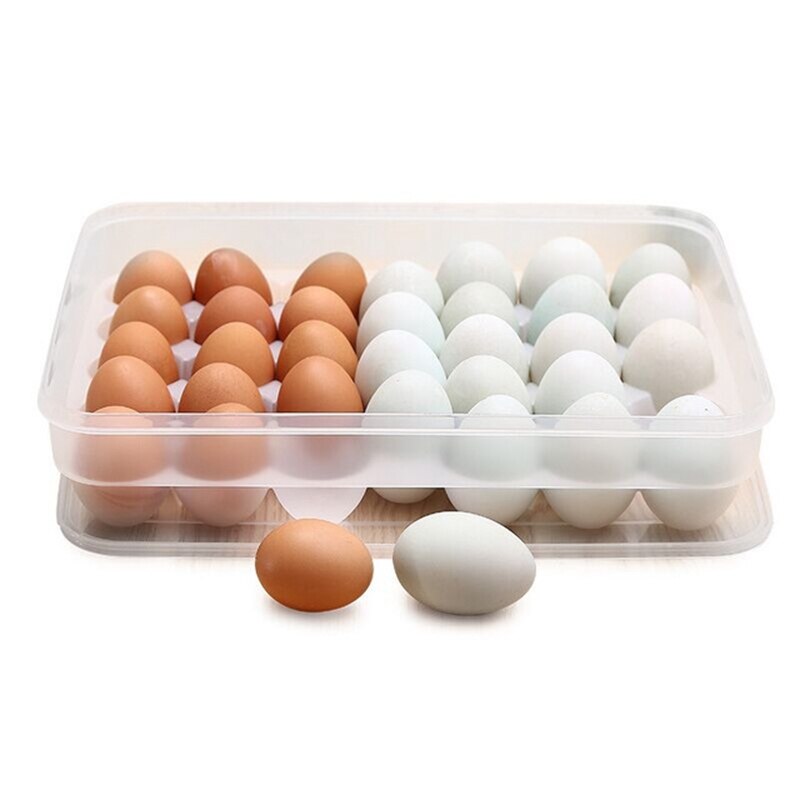 Schärfer Kunststoff Ei Container fallen Kühlschrank Frische Lagerung Boxs Küche Werkzeuge Tragbaren Wilden Picknick Ei Organizer