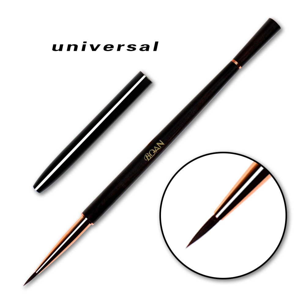 BQAN – ensemble de pinceaux à ongles avec manche en bois de santal, brosse pour Nail Art, brosse pour Gel, brosse de revêtement pour ongles, outil de manucure: Universal