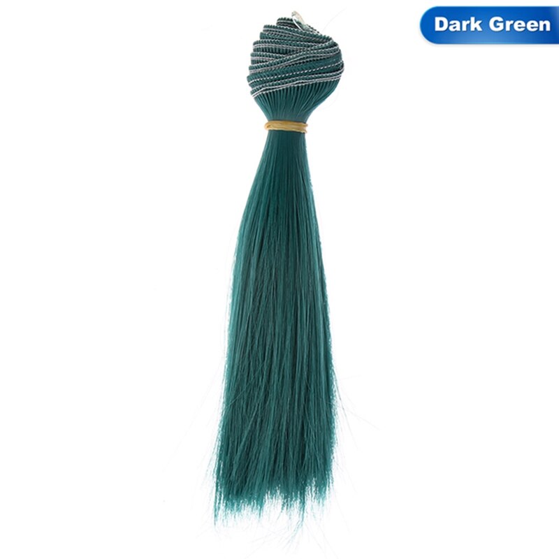 1pcs 15*100cm Doll Accessories Straight Synthetic Fiber Wig Hair For Doll Wigs High-temperature Wire: DGR