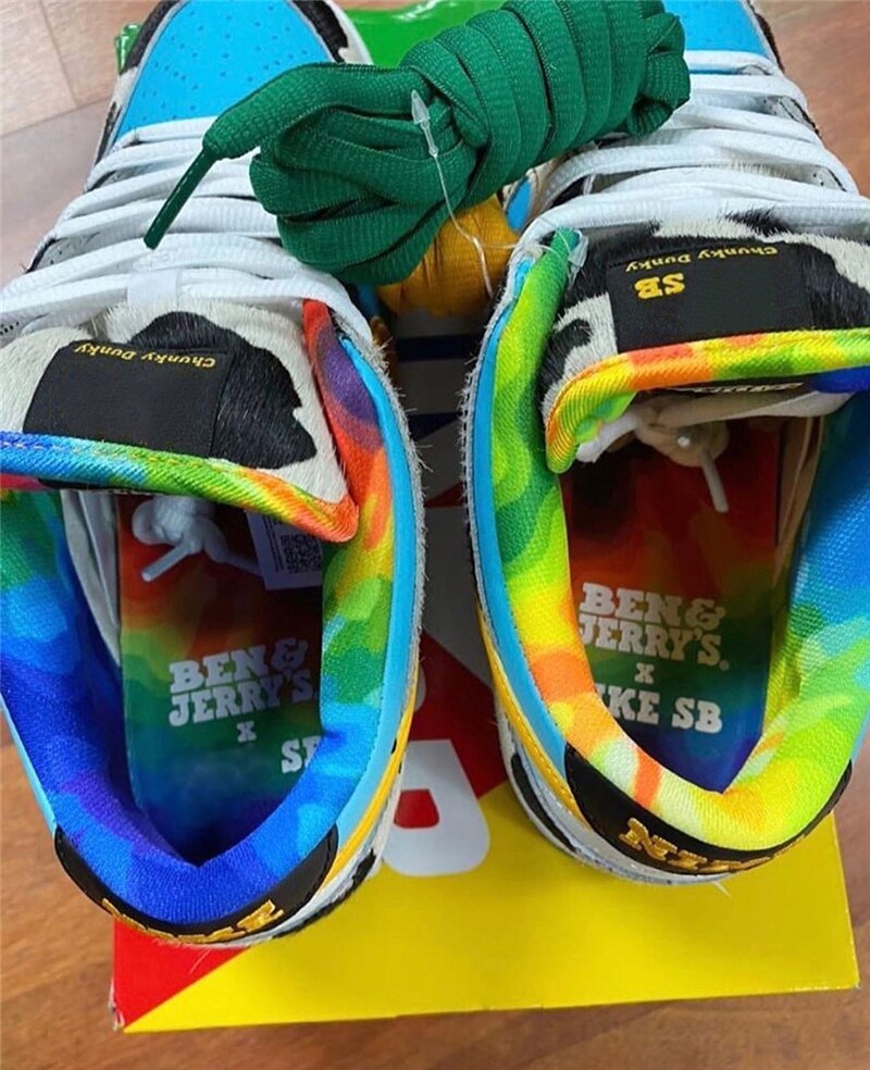 Ben Jerrys x SB Dunks-zapatillas para correr, auténticas, bajas y gruesas, Dunky, blancas, Lagoon, Pulse Black, universales, CU3244-100, novedad de
