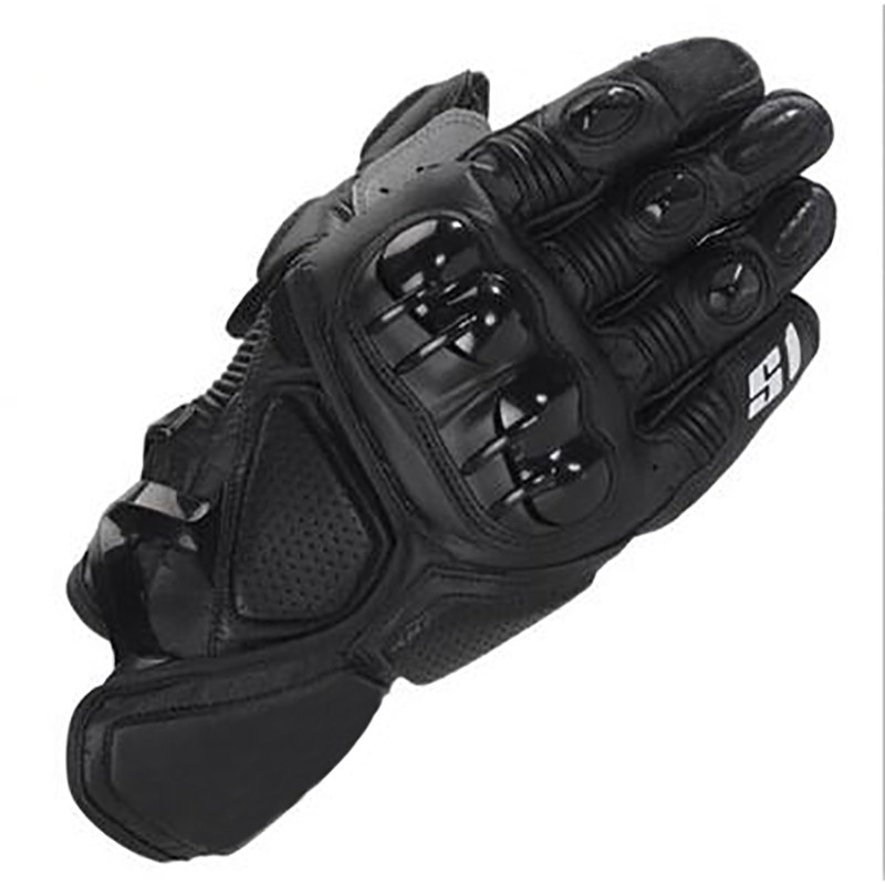 Moto gp pro S1 Racing Gloves Alpine Motocross Motorcycle Short Gloves Black Stars Leather Motorbike Gloves