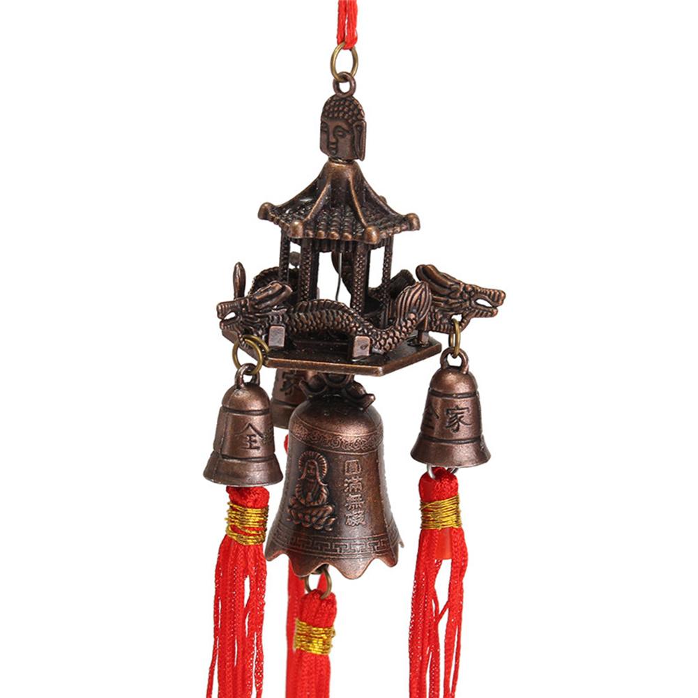 Leben Ich bin freien Windspiele Boeddhisme Hof Antiquität Erstaunliche Garten Kupfer Hof Windchime Zauberstab Hängen Wohnkultur windspiele 4
