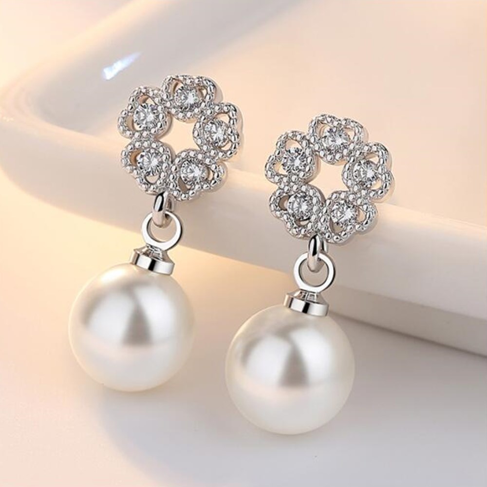 925 Sterling Zilveren Oorbellen - Retro Bloemen Hol Lang Tassel - Dames Jubileum Sieraden