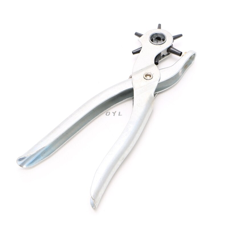 Pyörivä nahkainen kellohihna vyön silmukka rei'itin rei'ityspihdit askartelutyökalu nahkaan, tiivisteisiin, paperiin