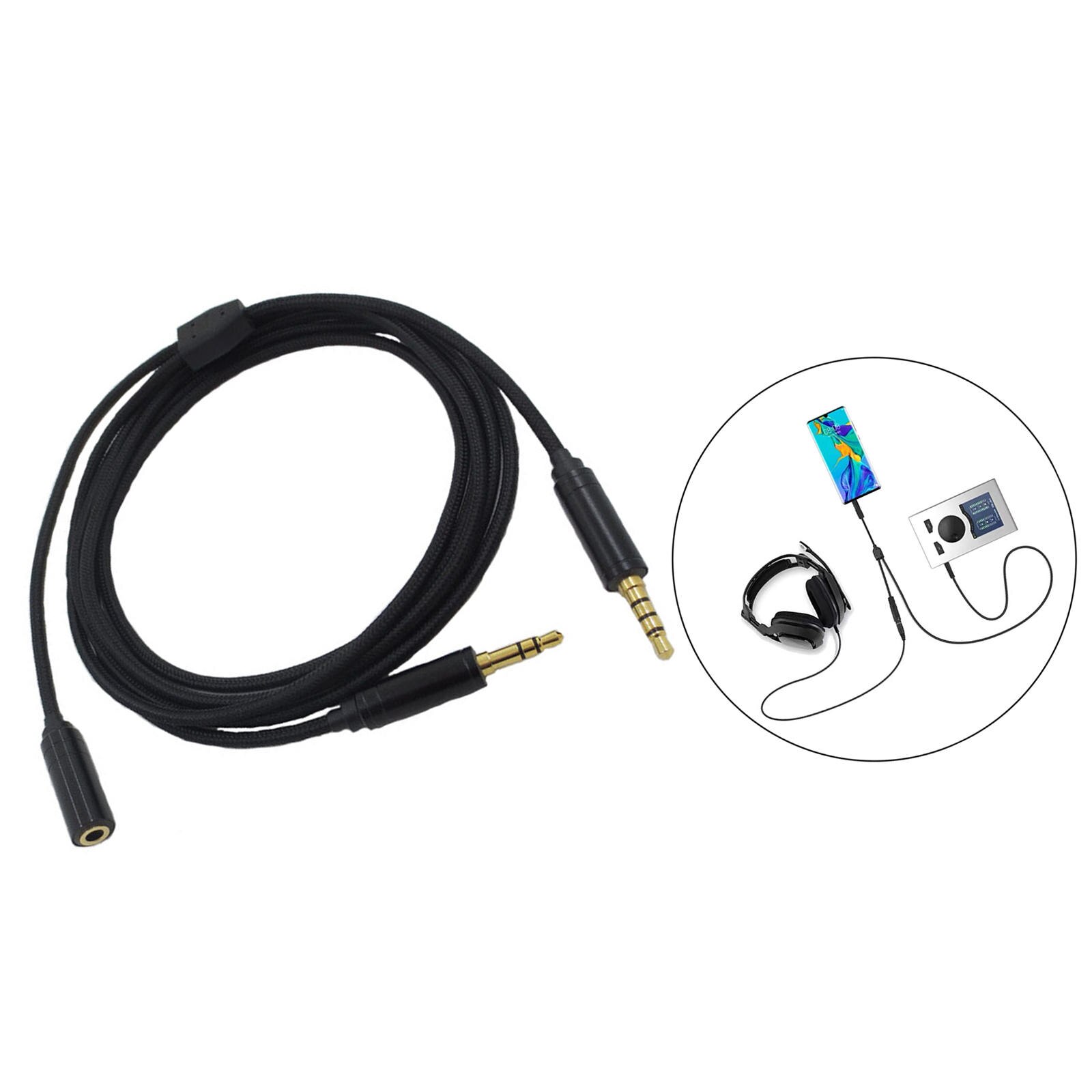 Cable adaptador de conexión de 2M para Chat de juegos, Cable adaptador de Audio para HD60S, PS4, PS4 y One