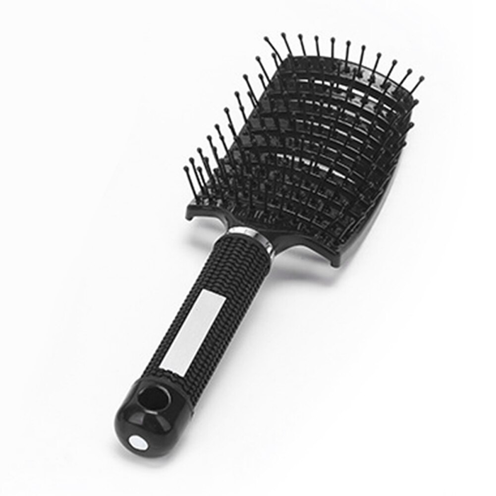 Kappers Kam Krullend Haar Ribben Modellering Massage Grote Gebogen Kam Grove Grote Plaat Kam Beauty Tools: Black