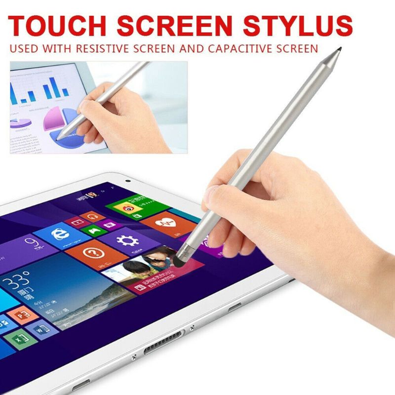 Retro Round Thin Tip Touch Screen Pen Capacitive Stylus Pen Replacement For iPad iPhone Mobile Phones Tablet Accessories