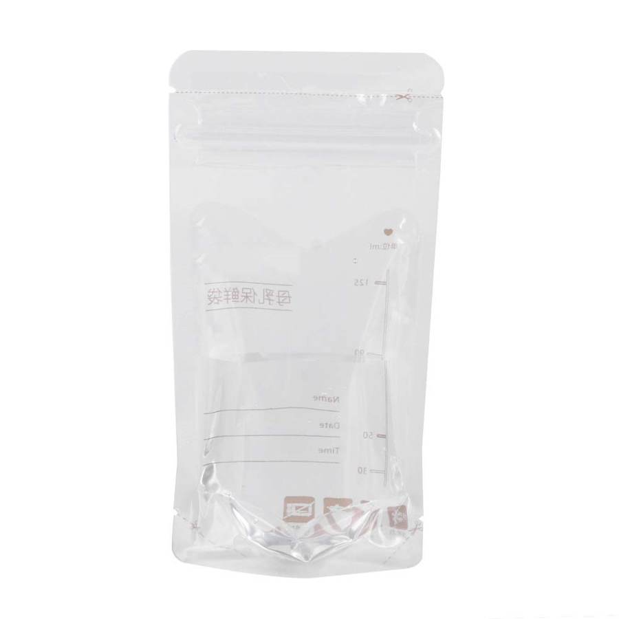 Babymad opbevaring 30 stk 125ml modermælk opbevaringspose engangs lækagesikker modermælkspose med stor kapacitet baby fodringsboks
