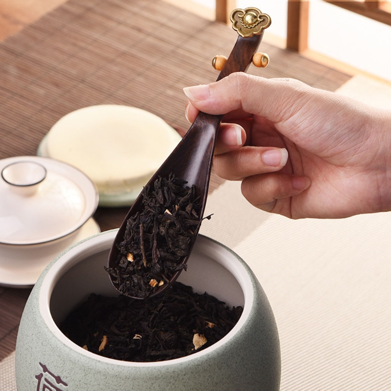 Cuchara de té de madera con forma de Pipa, cuchara para condimentos, leche, uso diario, exquisita