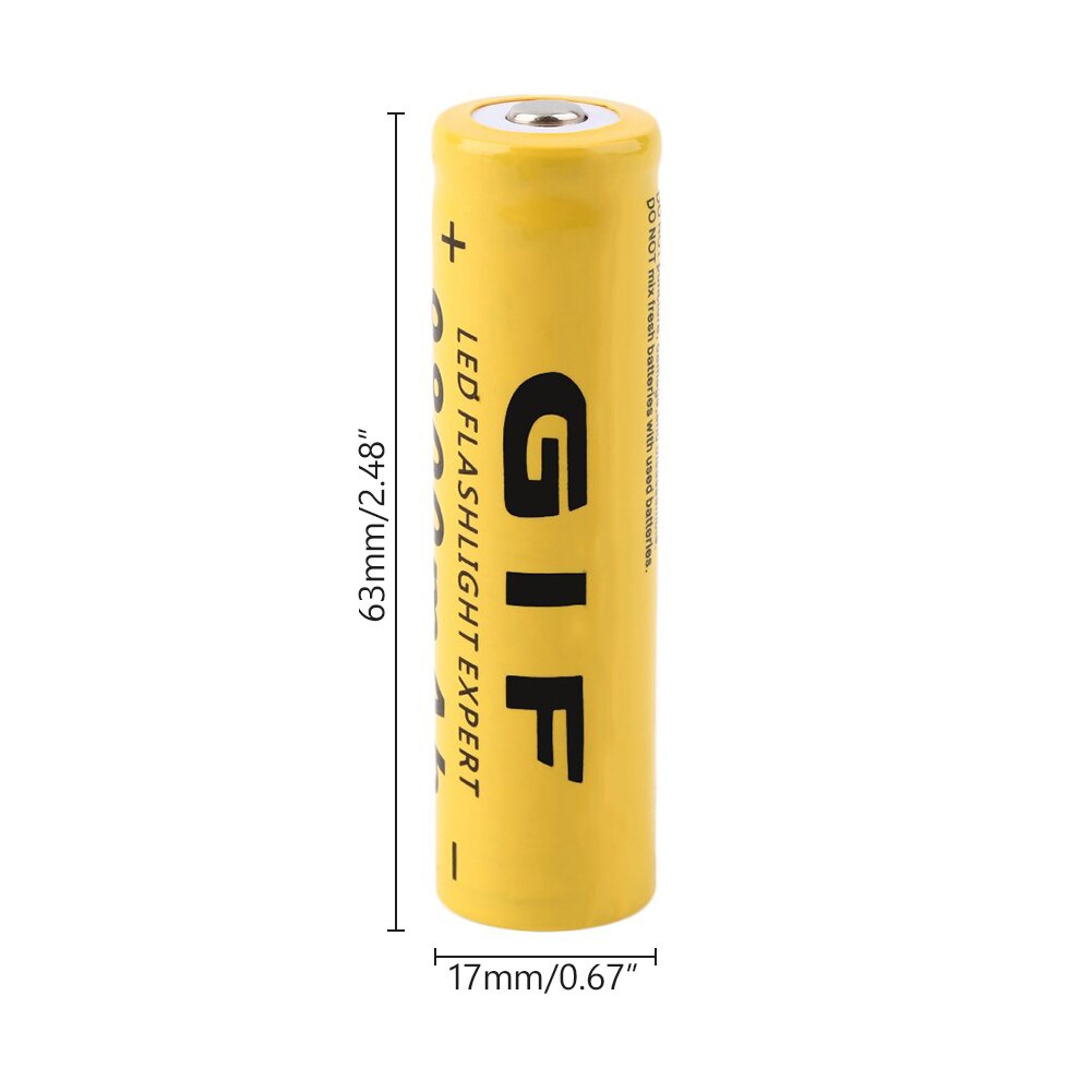 1/2/4/6/8 Pieces GTF 18650 Li-ion Battery Rechargeable Battery 3.7 V 18650 9800mAh Lithium-ion Batteries LED Light Torch Bateria