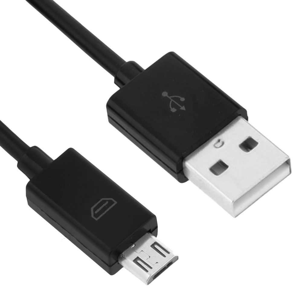 Cable 3m Micro USB 5 Pin Chargeur Donnees pour Manette PS4 Xbox One Smartphones Noir