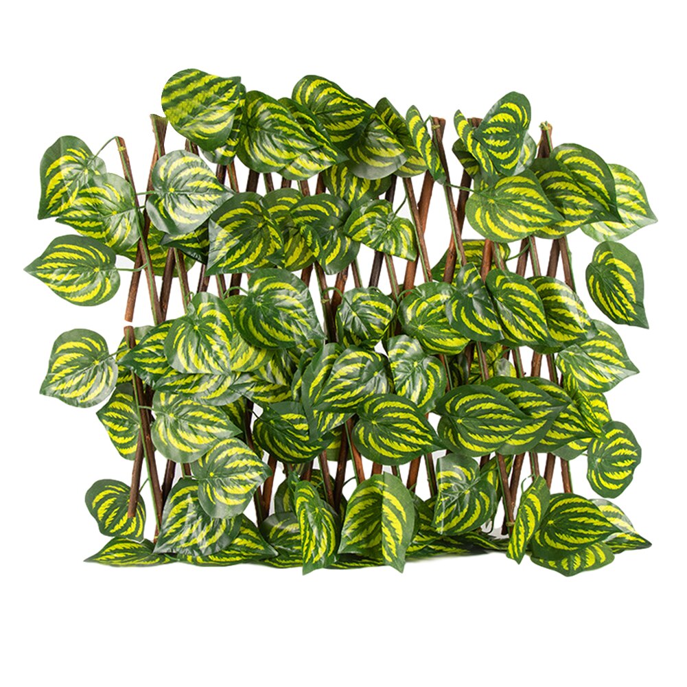 Bucolic Privacy Screen Panel Retractable Fence Garden UV Protection Artificial Plant Balcony Expanding Trellis Greenery Walls: 5 L