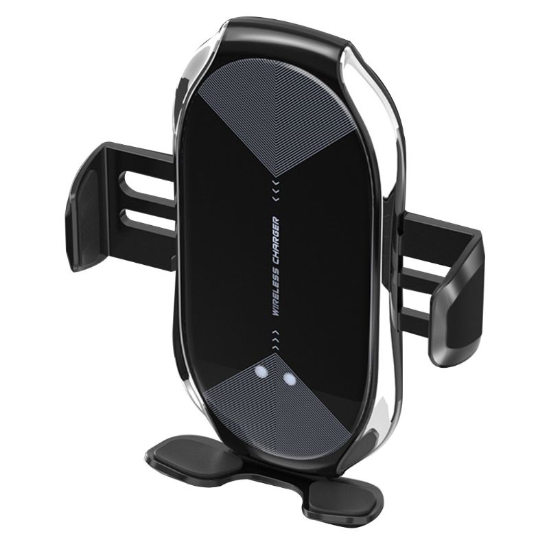 T6 Car Wireless Charging Phone Bracket Automatic Induction Cell Phone Mount Holder Stand Hands-free Cradle Firmly Fixed: SL