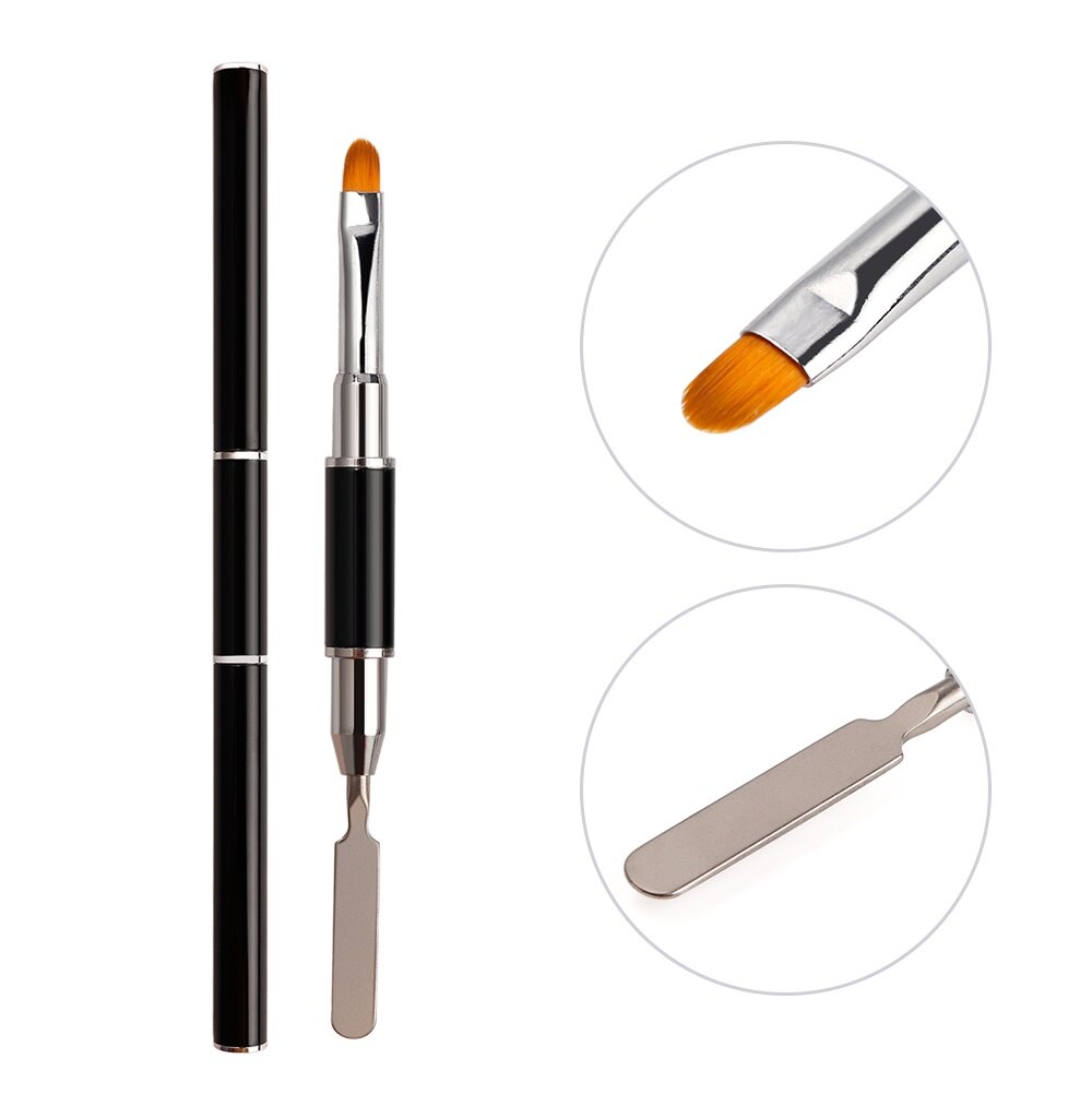 2 em 1 gel uv diy unha arte design caneta acrílico prego falso dicas pintura caneta para salão de beleza