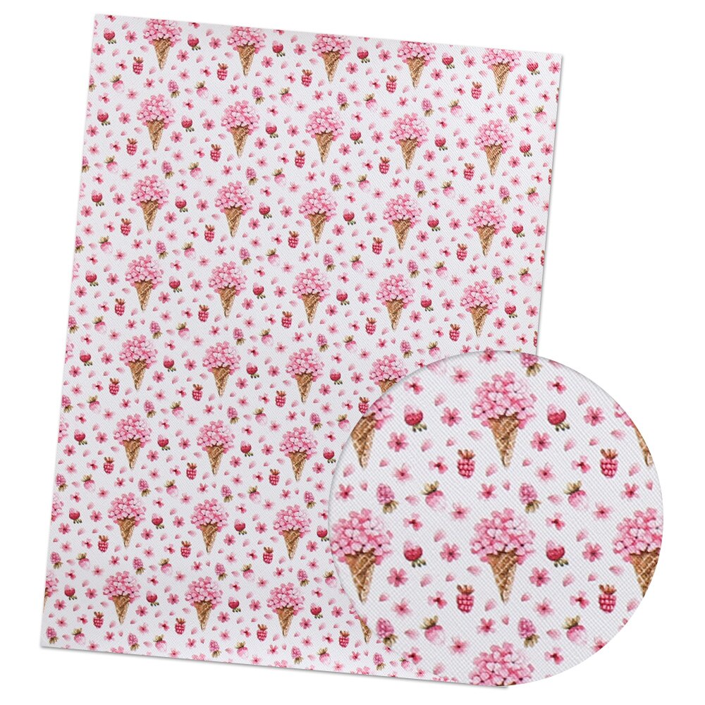 Ibow-tissu en cuir synthétique 22x30cm imprimé avec séries fantasmes, pour bricolage, arcs de cheveux, sacs faits à la main, matériel de bricolage: 01