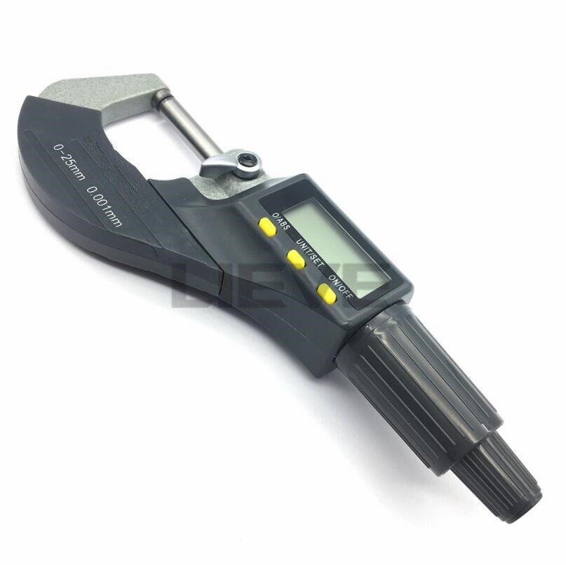 Digitaler Mikrometer IP54 0–25 Mm 0,01 Mm DIN Außenmikrometer