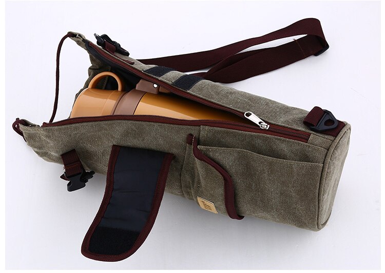 big waterproof canvas insulated water bottle cooler holder thermal picnic lunch drinks carrier cool bag with strap cup sleeve