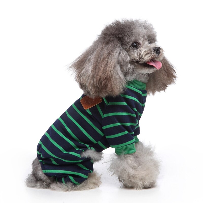 Hond Pyjama Pet Puppy Jumpsuit Homewear Huisdier Katoen Nachtkleding Kleding Kat Lente Zomer Kleding Pyjama Romper Voor Kleine Hond