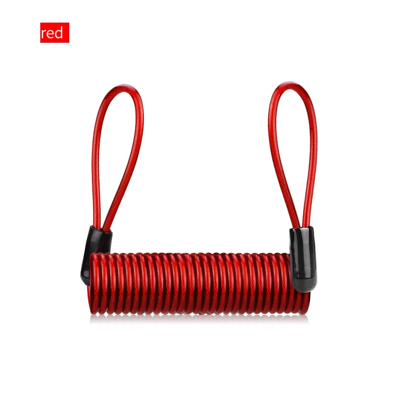 120cm Alarm Rabatt sperren Sicherheit Anti Dieb Motorrad Motorrad Rad Scheiben bremse Alarm chloss & Tasche und Erinnerung Feder kabel: Braun